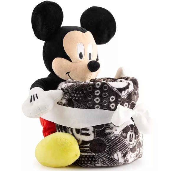 Mickey Mouse Pillow Buddy and Throw Blanket NWT - Picture 3 of 9